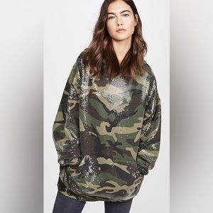 R13 Sequin Camo Sweatshirt